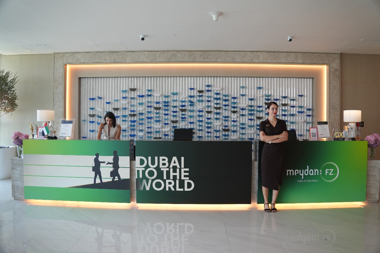 Meydan Free Zone reception and welcome area