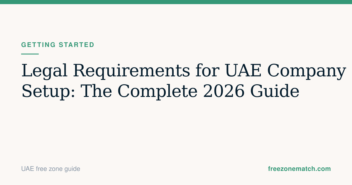 Legal Requirements for UAE Company Setup: The Complete 2026 Guide ...